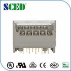 With Cover Dual Row Electrical Terminal Block M3 Brass Terminal 7.62mm Spacing