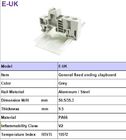 9.5mm Thickness Din Rail Terminal Blocks Accessory Fixed Ending Connector