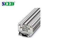 300V 32A Din Rail Terminal Blocks Electrical 6.2mm Width OEM ODM