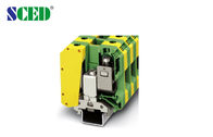 PCB Din Rail Terminal Blocks With Right Angle Wire Inlet , Width 20.0mm