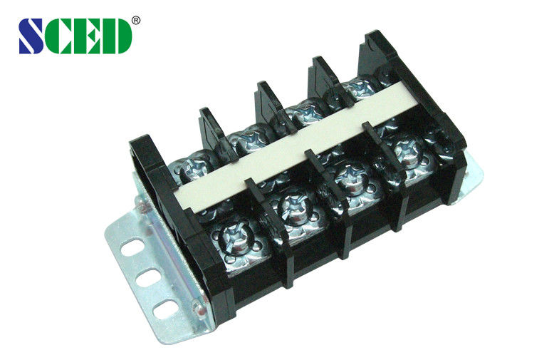 High Current PCB Barrier Terminal Block Connector 19.00mm Pitch 600V 60A