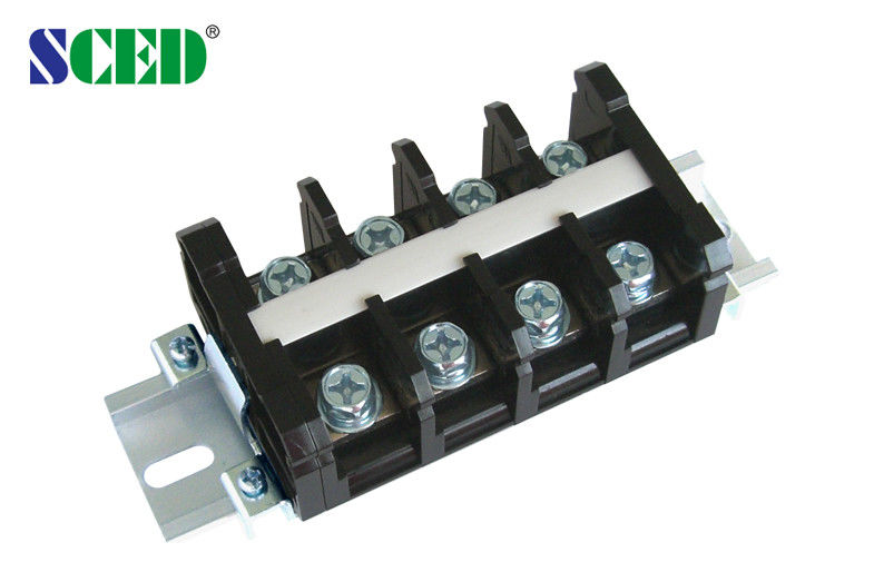 19.0mm 80A High Current Terminal Block , Right Angle PCB Barrier Terminal Blocks