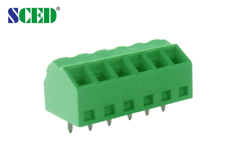 Pitch 3.50mm PCB Terminal Blocks With 45 Degree Wire Inlet Screw Terminal Connector