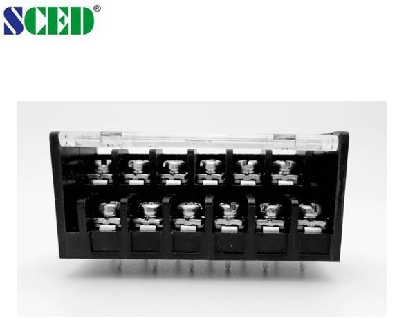 Double Level Barrier Terminal Block 7.62mm Pitch 300V 15A Black