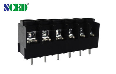 7.50mm Barrier Terminal Block Black Screw Clamp Connector For Frequency Converters