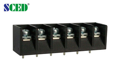 Right Angle Barrier Type Terminal Block Brass PBT 7.62mm 300v 15A