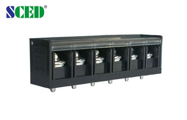 40A Power Terminal Blocks Barrier with Plastic Cover 13mm Pitch 600V M4