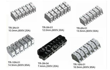 PA66 Insulation 600V 30A Feed Through Terminal Block Pitch 12.00mm