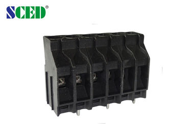 Black PCB Screw Terminal Block 6.35mm Pitch 30A UL94-V0 30A 10-22 AWG