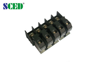 Screw Feed Through Terminal Block , 600V 60A Wiring Terminal Blocks