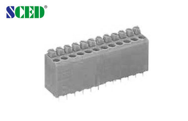 3.81mm Pitch PCB Spring Screwless Terminal block , 16 - 20 AWG 300V 10A , 2P - 28P