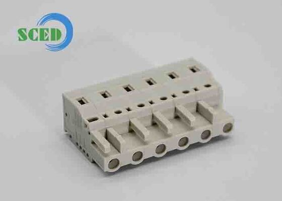 2P to 24P Plug In Terminal Block Featuring Phosphor Bronze Contactor and Voltage Rating Range 300V to 600V for Industrial