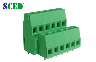 2 Levels Green Color PCB Screw Terminal Block Power Connector
