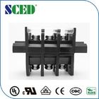 Pitch 13mm Panel Mount Terminal Block  PC Black For Electric Lighting