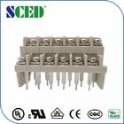 Spacing 7.62mm Barrier Terminal Block Grey Color 3 - 20P Number Of Contact Screw