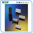 Power Supply barrier connector Double Gold Pins electrical terminal block connectors 600V 15A