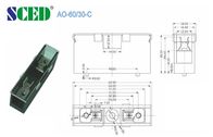 690V 5A  Din Rail Mounting Accessories PBT M4 Screw With Cover For Power