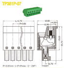 Plug - in Terminal Blocks Male , Female Terminal Block Connector 3.81mm 2P-24P  300V 8A