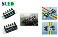 600V 50A Power Terminal Block Black PC Screw Clamp Barrier Strips Connector