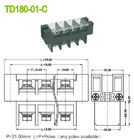 Feed Through 180A Panel Mount Terminal Block With Plastic Cover 21mm Perforation