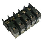 Electrical Feed Through 85A Terminal Block Connectors Brass Perforation 15mm M5
