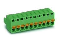 5.0mm 250V Pluggable Terminal Block With 3000V AC / Minute Withstanding Voltage