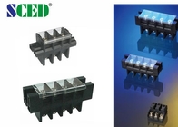 Feed Through 180A Panel Mount Terminal Block With Plastic Cover 21mm Perforation