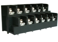 Black 20A 300V 4*2P-16*2P Barrier Terminal Block for Electric Lighting and Automation