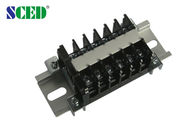 8.00mm Rail Mounted Terminal Blocks , 600V 10A Barrier Terminal Block With Any Poles