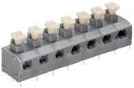 Pitch 7.62mm PCB Spring Clamp Terminal Blocks , Screwless Wire Terminals
