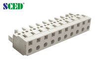 Single Level Female Pluggable Terminal Block Connector 7.5mm Pitch , 300V 15A , 2P-16P