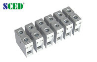 PCB Through Panel Mount Terminal Blocks With 45 Degree Wire Inlet , 14.50mm 600V 65A