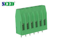 Green 300V PCB Solder Terminal Block With Single Level For Power Supply