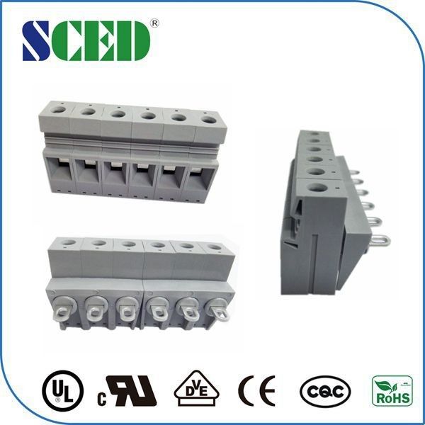 Panel Mount Wiring Terminal Block Feed Through Connector 600V 50A