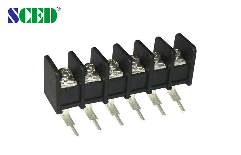 2-32 Poles Electrical Terminal Block Pitch 8.25mm 300V 20A PBT Brass