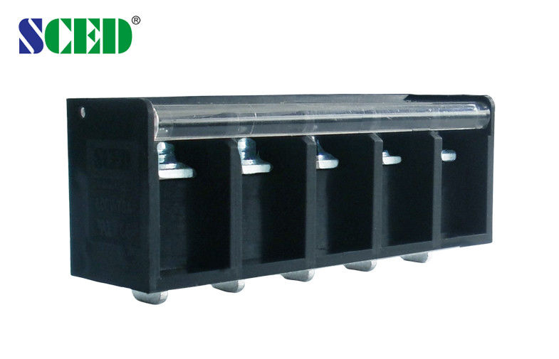 20mm Power Distribution Terminal Block Barrier Type With Plastic Protective Cover