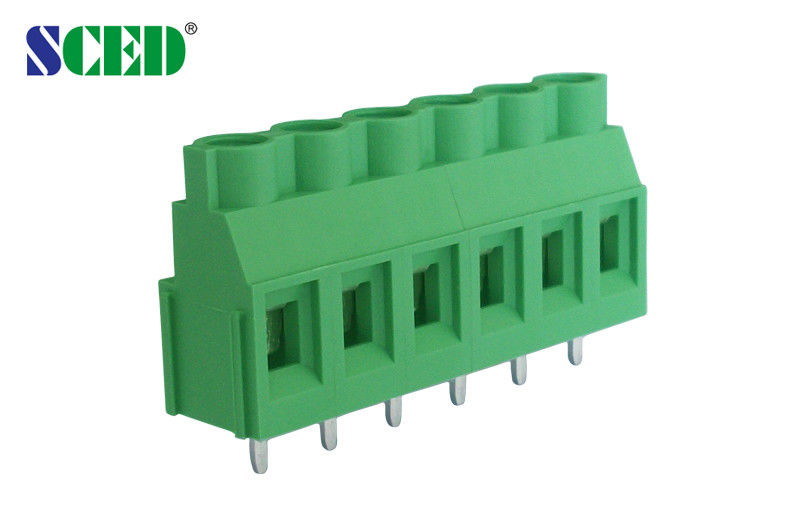 Brass PCB Screw Terminal Block 7.62mm Pitch M3 300V 30A PA66 UL94-V0 Class