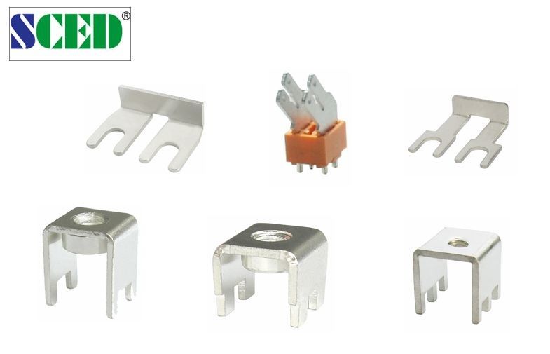 75A M4 Screw Nickel Plated Brass PCB Terminal Block Parts 6.4x9.8mm