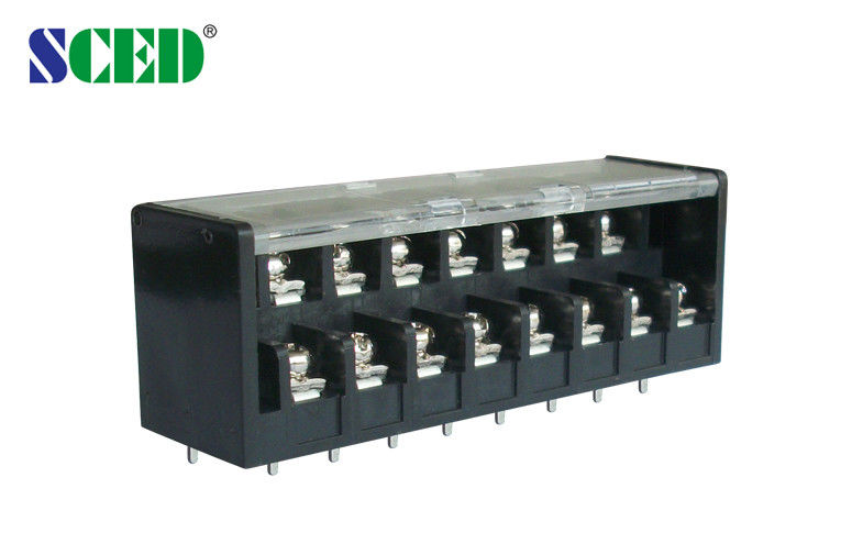Double Levels 300V 15A Barrier Power Terminal Blocks Pitch 7.62mm