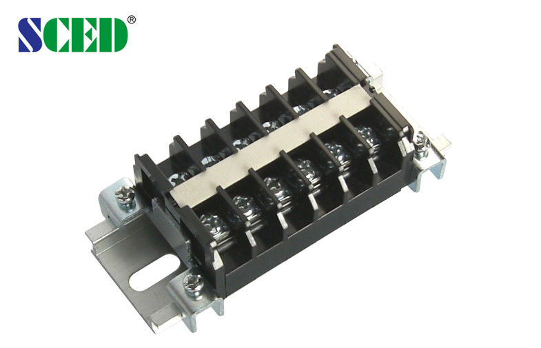 Single Level PCB Rail Mounted Terminal Blocks Connectors 10.50mm Pitch , 600V 15A
