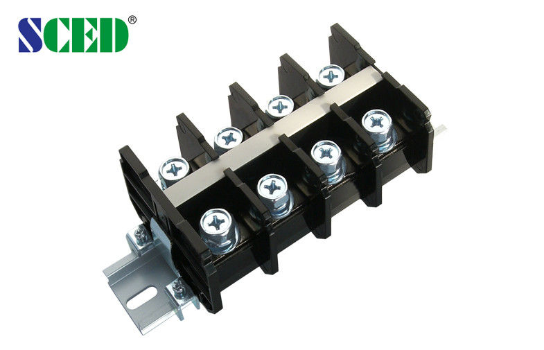 25.00mm 600V 101A PCB Rail Mounted Terminal Blocks With Right Angle Wire Inlet