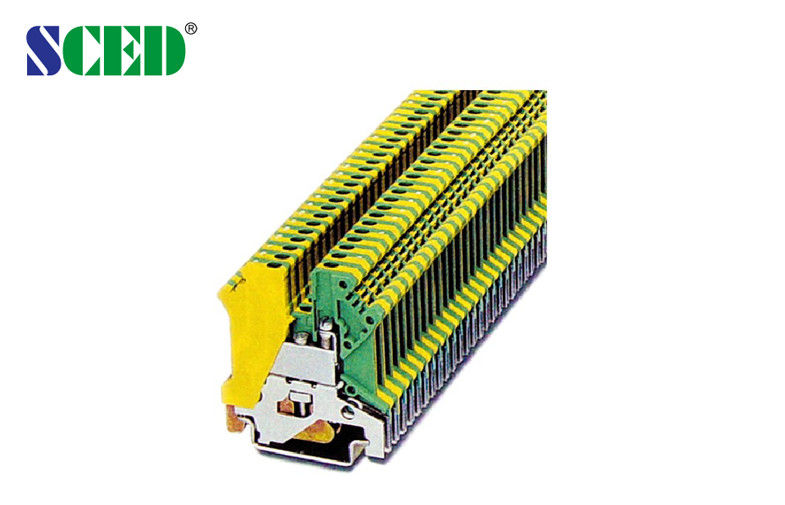 AWG 28 - 12 Din Rail Mounted Terminal Blocks With Vertical Wire Inlet