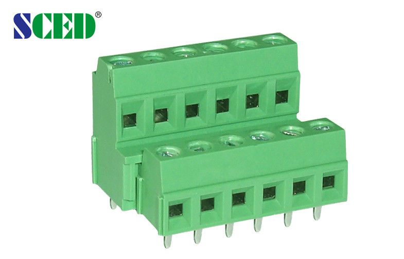 Pitch 3.8mm PCB Terminal Blocks, Double Level Clamp Euro Screw Terminal Block