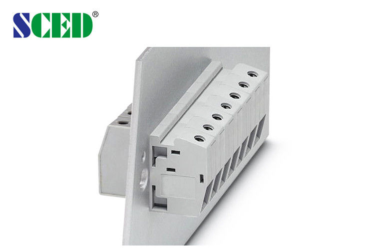 Rail Through Panel Terminal Blocks Screwless Right Angle Wire Inlet