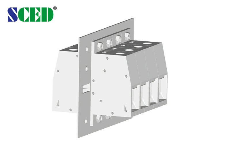 Industrial High Voltage Through Panel Terminal Blocks Double Decks