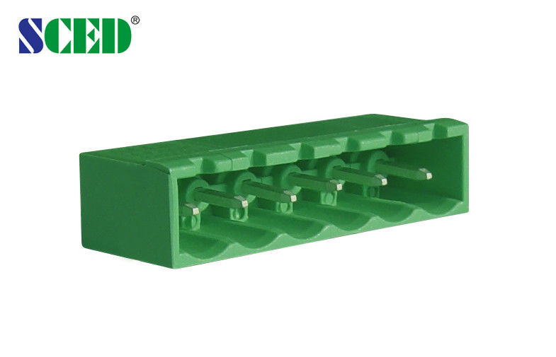 Male Header PCB Plug In Terminal Blocks Connector Pitch 5.08mm , 300V 18A , 2P - 24P