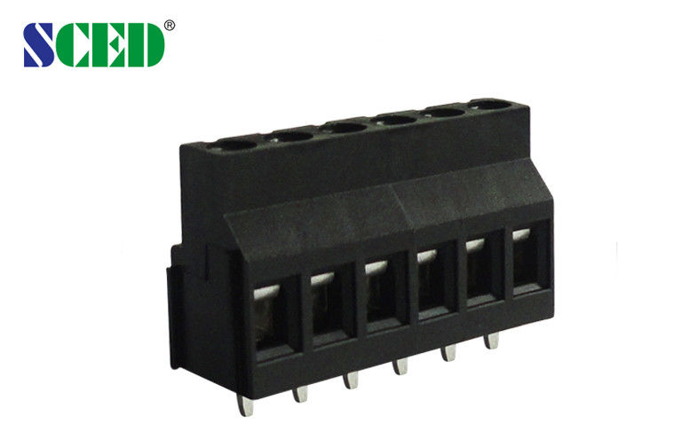 Electrical PCB Mount Terminal Block Pitch 5.0mm , 300V 10A Screw Type Terminal Blocks