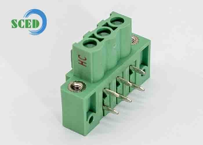Plug-in Terminal Block Plug Female Sockets 5.08mm 2-20P 300V 18A Copper Terminal