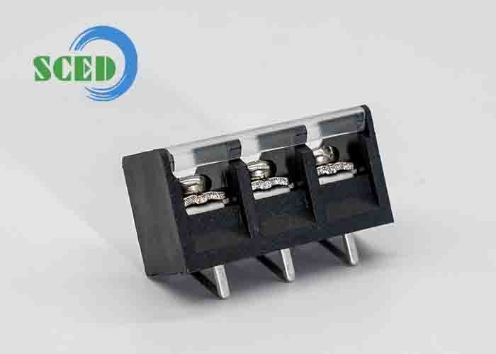 600V 30A Single Level Barrier Terminal Block Steel M4 Screw 11.00mm 2-18P