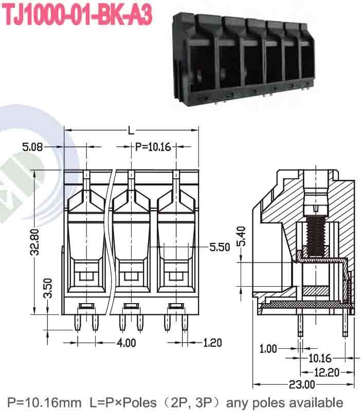 5.08mm Pitch PCB Terminal Block for Heavy Duty and High Temperature Applications